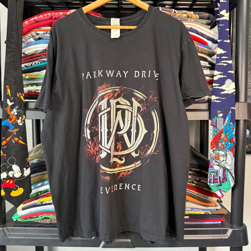 Modern Black Parkway Drive Reverence North American Tour 2018 T Shirt Size XL